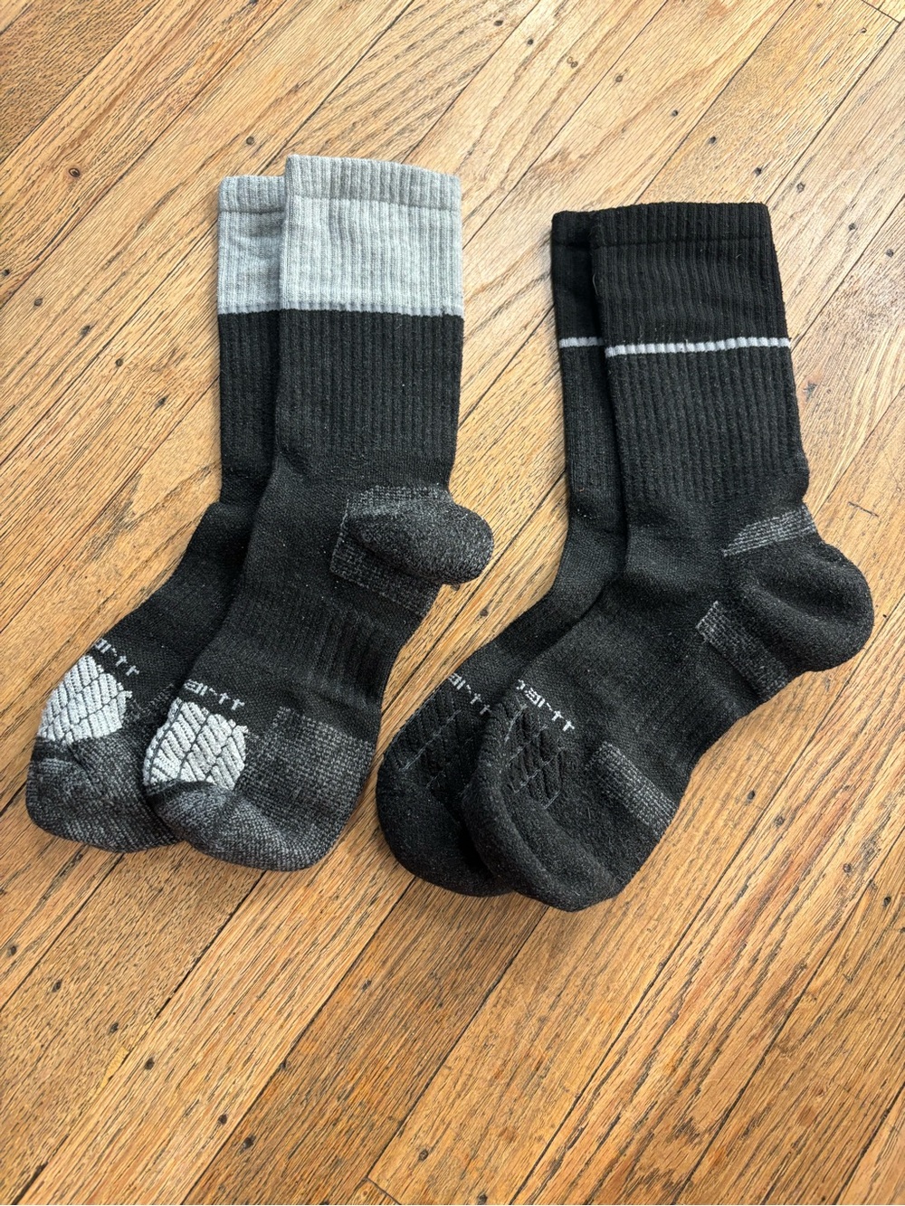 Carhartt Black and Gray Athletic Crew Socks